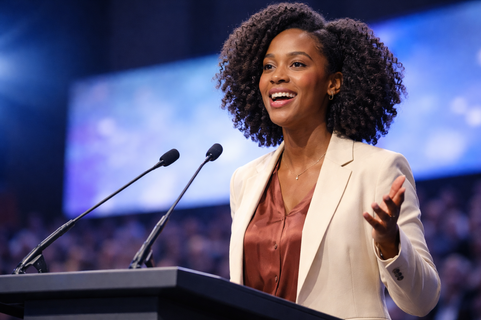 HBCU student speaking